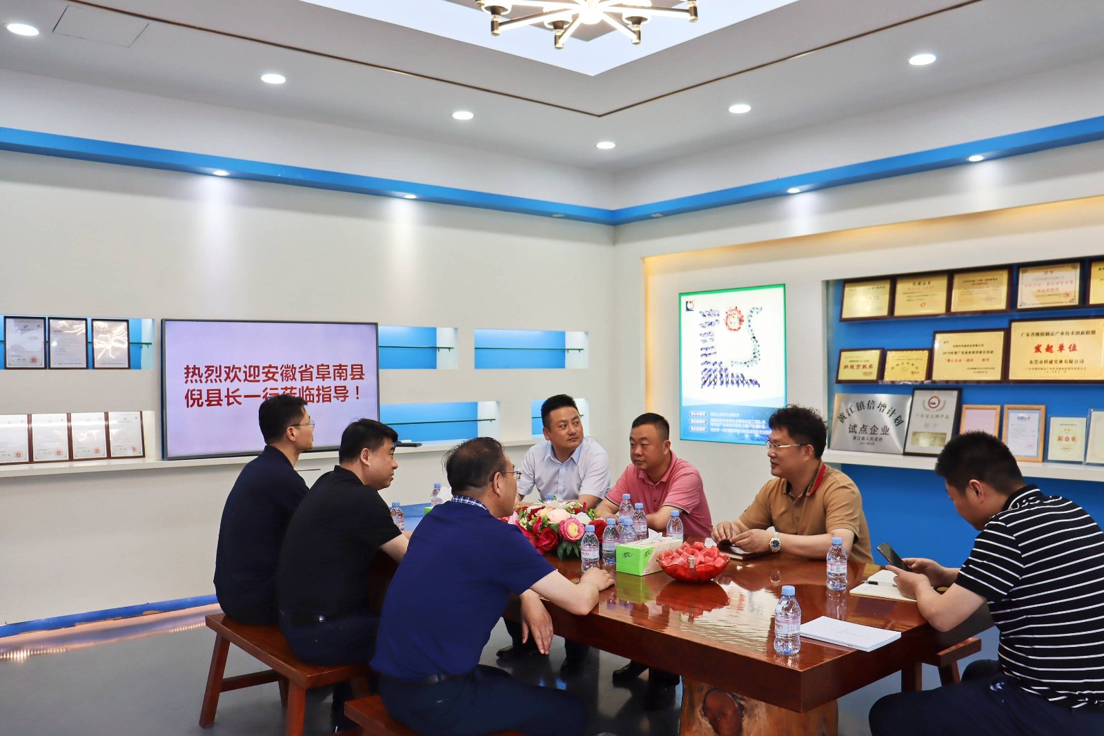 熱烈歡迎安徽省阜南縣倪縣長一行莅臨指導！